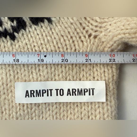 Fair Isle Handknitted New Wool Cardigan Made In Denmark Stofos - Picture 10 of 11